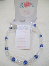 Load image into Gallery viewer, Cool Blue Hues: A Swarovski Crystal Necklace from Gemstrings by Phyllis & Terry | Value $25