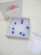 Load image into Gallery viewer, Cool Blue Hues: A Swarovski Crystal Necklace from Gemstrings by Phyllis & Terry | Value $25