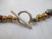 Load image into Gallery viewer, Red Elegance: A Rich In Cloisonné Necklace From Gemstrings From Phyllis & Terry | Value: $60