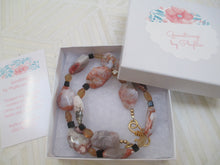 Load image into Gallery viewer, Desert Reflection: A Jasper, Citrine & Black Spinel Bead Necklace from Gemstrings by Phyllis & Terry | Value: $65