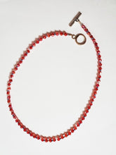 Load image into Gallery viewer, Holiday Sparkle In Red & Green: A Swarovski Crystal Necklace From Gemstrings By Phyllis & Terry | Value: $25