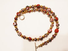 Load image into Gallery viewer, Red Elegance: A Rich In Cloisonné Necklace From Gemstrings From Phyllis & Terry | Value: $60