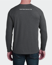 Load image into Gallery viewer, Mens Steel Gray Long Sleeve Raglan Shirt