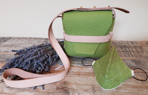 One-of-a-kind Crossbody Bag + Mask by Local Designer, Adelle Stoll | Value: $300