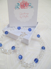 Load image into Gallery viewer, Cool Blue Hues: A Swarovski Crystal Necklace from Gemstrings by Phyllis &amp; Terry | Value $25
