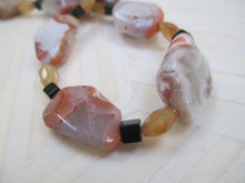 Load image into Gallery viewer, Desert Reflection: A Jasper, Citrine &amp; Black Spinel Bead Necklace from Gemstrings by Phyllis &amp; Terry | Value: $65
