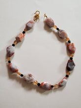 Load image into Gallery viewer, Desert Reflection: A Jasper, Citrine &amp; Black Spinel Bead Necklace from Gemstrings by Phyllis &amp; Terry | Value: $65
