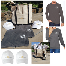Load image into Gallery viewer, Two Fawn Rescue Long Sleeve Sweatshirts &amp; Baseball Caps &amp; A Luxe Canvas Boat Bag | Value: $180
