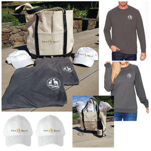Two Fawn Rescue Long Sleeve Sweatshirts & Baseball Caps & A Luxe Canvas Boat Bag | Value: $180