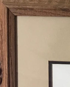 Framed Mads Stage Watercolor of Doe & Fawn | Value $175