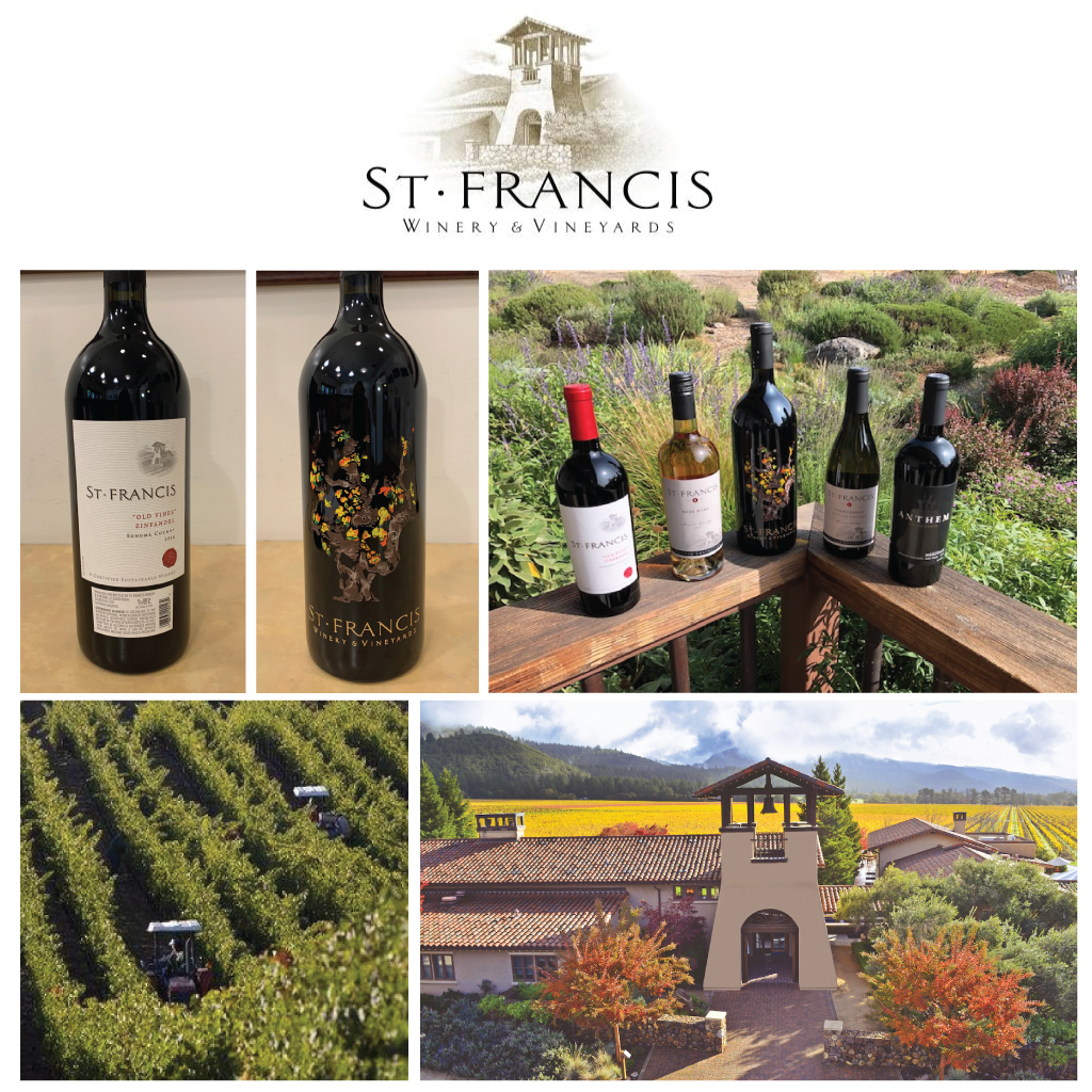 For The Wine Lover: Varietals & Vintages From St. Francis Winery & Vineyards | Value $250