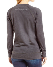 Load image into Gallery viewer, Womens Steel Gray Long Sleeve Raglan Shirt
